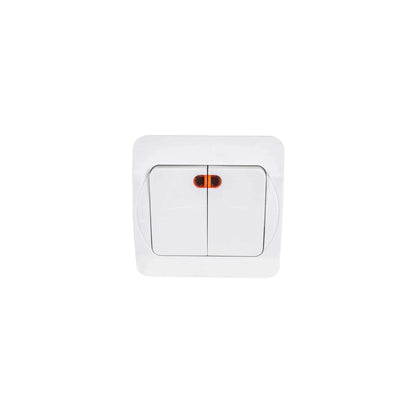 Intrerupator dublu cu led, practic, 10A, 250V Z-TOOLS / QC-4-128