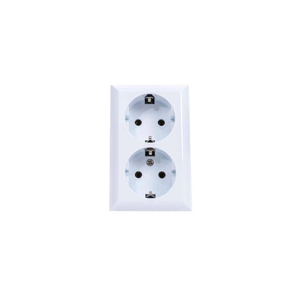 Priza dubla cu CP PT QUATRIC, 16A, 250V / QC-6-0311