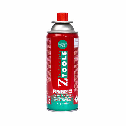 Pachet promo - Aragaz camping, aprindere automata, negru, dubla alimentare + 2 butelii 410ml + kit alimentare butelie / SET 30060