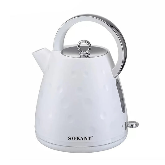 Fierbator apa, Sokany SK-1033, 2200W, capacitate 1.7L, control temperatura, indicator luminos,  Alb