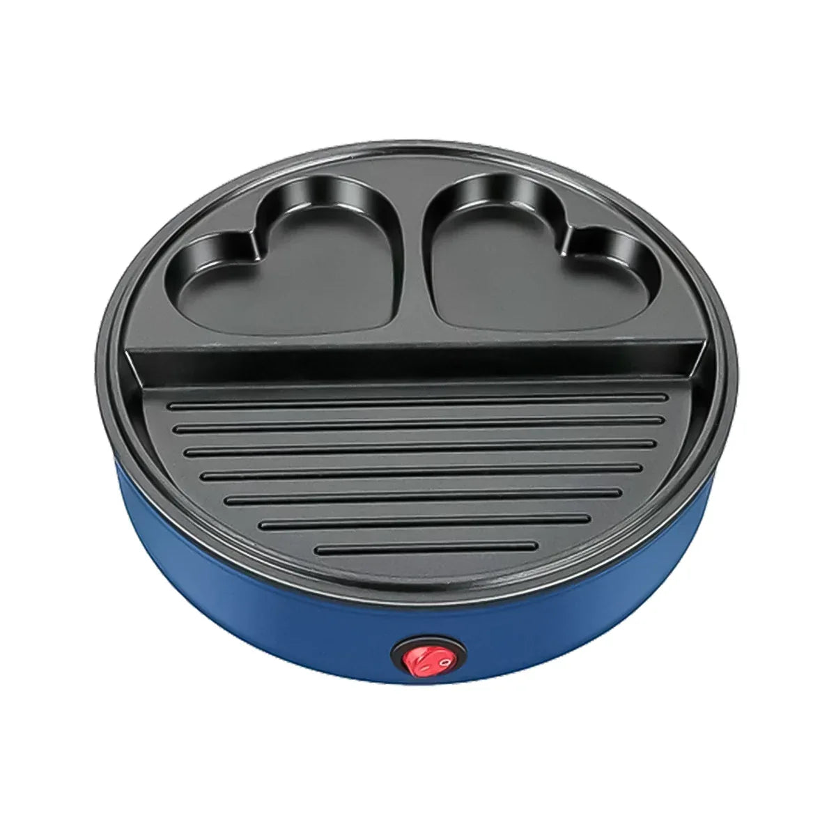 Gratar electric Sokany SK-221, 600 W, placa anti-aderenta, Blue
