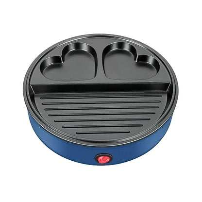 Gratar electric Sokany SK-221, 600 W, placa anti-aderenta, Blue