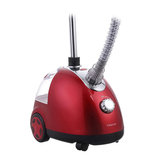 Statie de calcat vertical cu  abur Sokany SK-4002, 1700W, 1.6L, Rosu