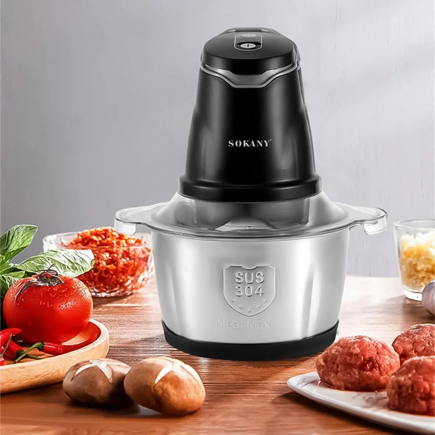 Pachet Promo : Tocator electric Sokany SK-7020 + Razatoare multifunctionala, Naimeed D5130
