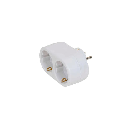 Adaptor cu 2 posturi, IP20, maxim 3680W, 16A, 230V, Z-TOOLS / SM-DBS-0102