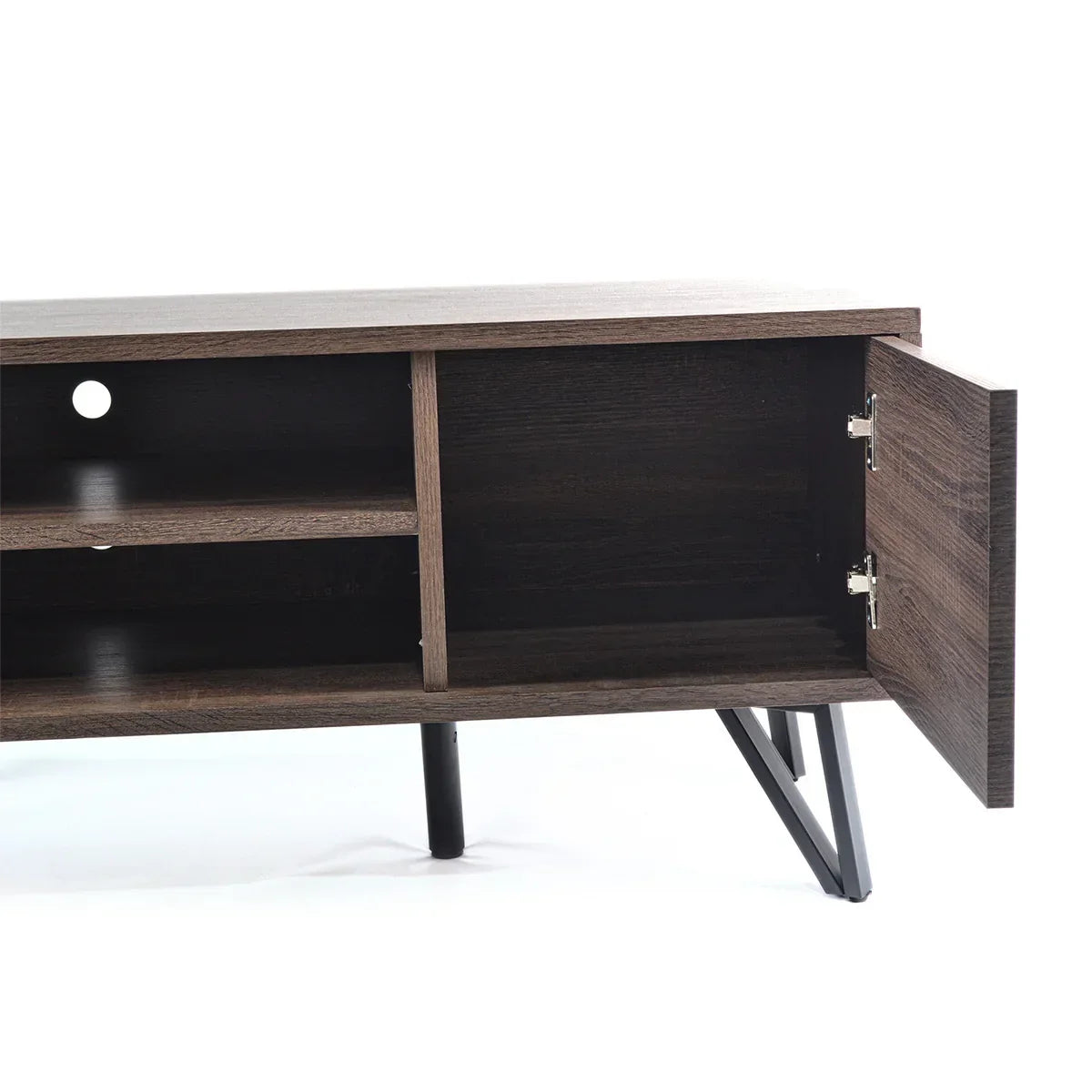 Comoda TV, stil modern, inaltime 50cm, Naimeed TV-6002, Stejar Inchis