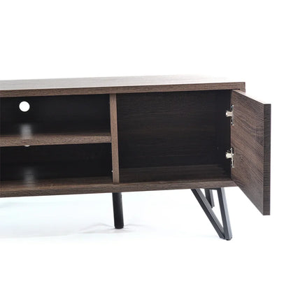 Comoda TV, stil modern, inaltime 50cm, Naimeed TV-6002, Stejar Inchis