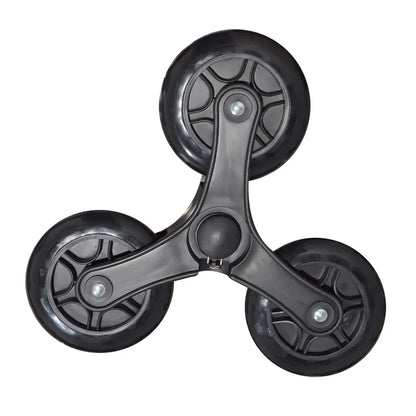 Set 2 ansambluri roti din silicon pentru carucior de piata, Naimeed Weel7, Negru