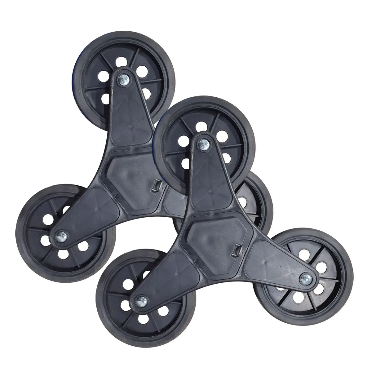 Set 2 ansambluri roti pentru carucior de piata, Naimeed Weel3, Negru