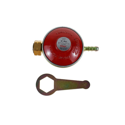 Pachet aragaz 3 ochiuri, 62x36 cm. (ceas pentru butelie, 2 m furtun pentru gaz, 3 coliere pentru furtun, aprinzator, culoare: alb) cod: ZLN 0032W_A