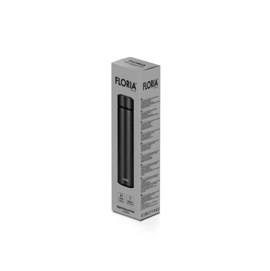 Termos digital, interior din inox, capacitate 500ml FLORIA, negru / ZLN 0804