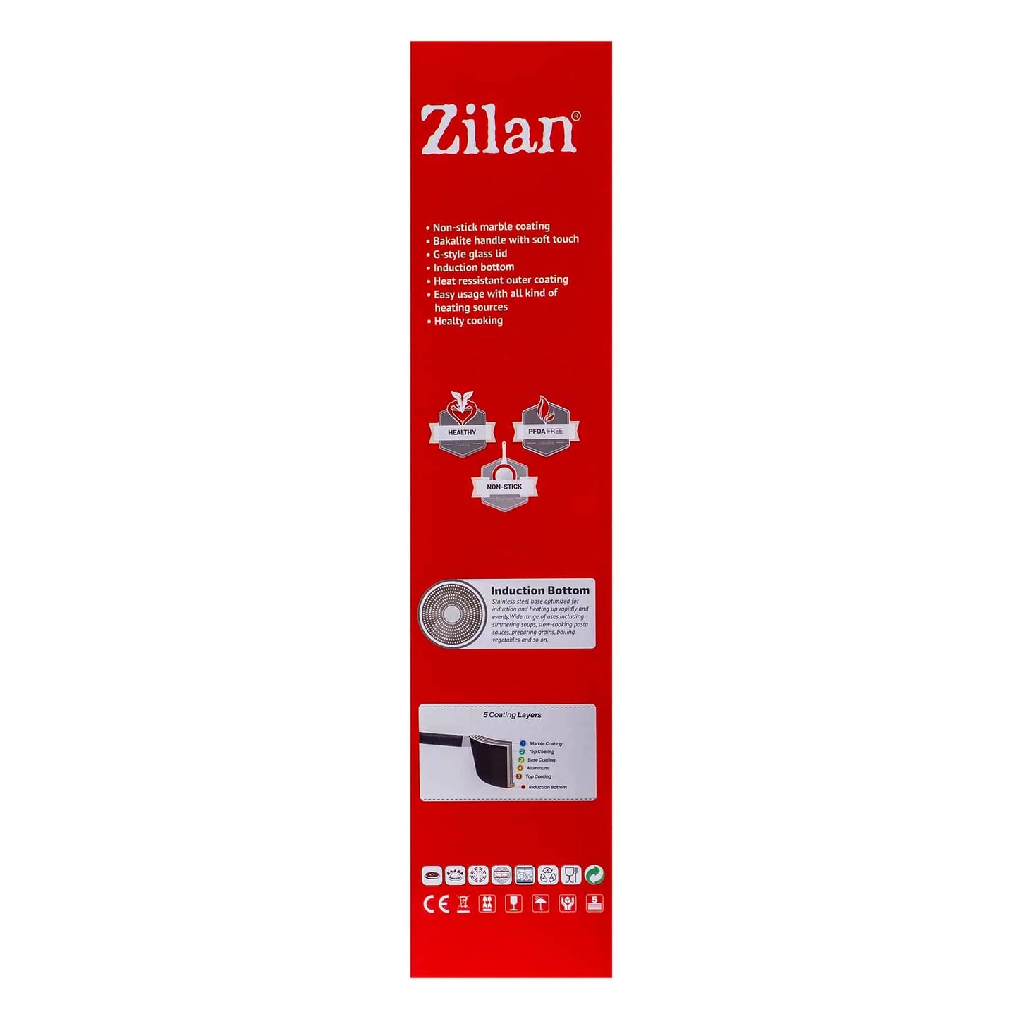 Tigaie adanca din aluminiu cu capac, 26cm / ZLN 0881