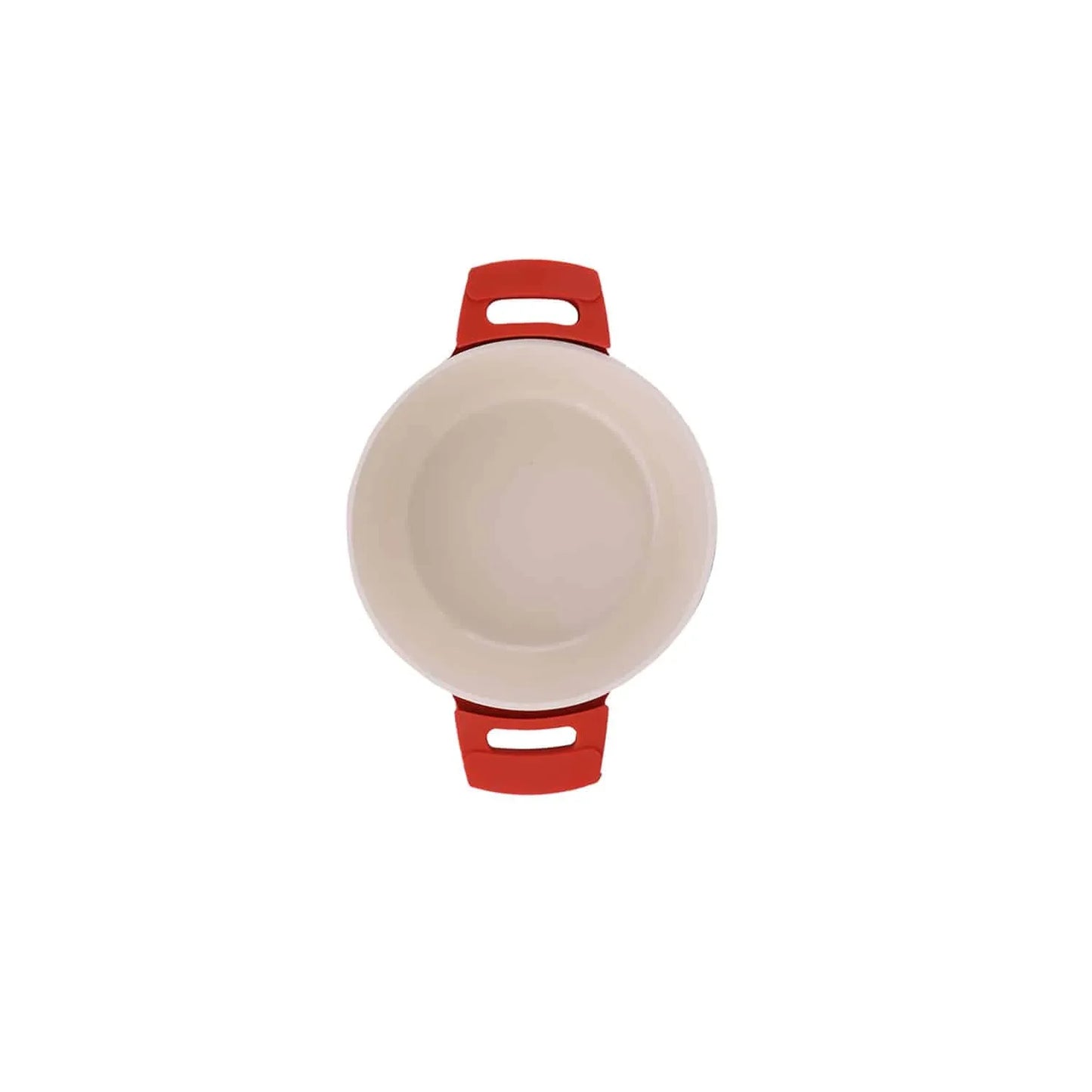 Oala cu capac ZILAN, din ceramica, diametru 24cm, capacitate 3.5l, rosu / ZLN 0897