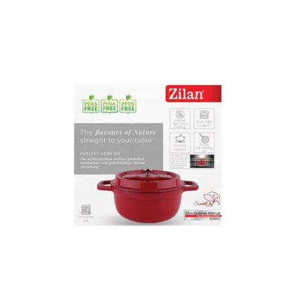 Oala din fier turnat prin presiune, capacitate 2.6L, diametru 22cm ZILAN / ZLN 0941