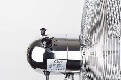 Ventilator inox cu picior, putere 50 W, cu 3 trepte de viteza, oscilatie automata, debit 6000mc/h, maner pentru transport facil, 4 pozitii de ajustare pe verticala, inaltime reglabila 88-120 cm / ZLN-1112