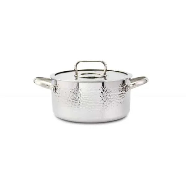 Oala din otel inoxidabil cu capac de sticla, capacitate 2.5L, diametru 20cm ZILAN / ZLN 1313