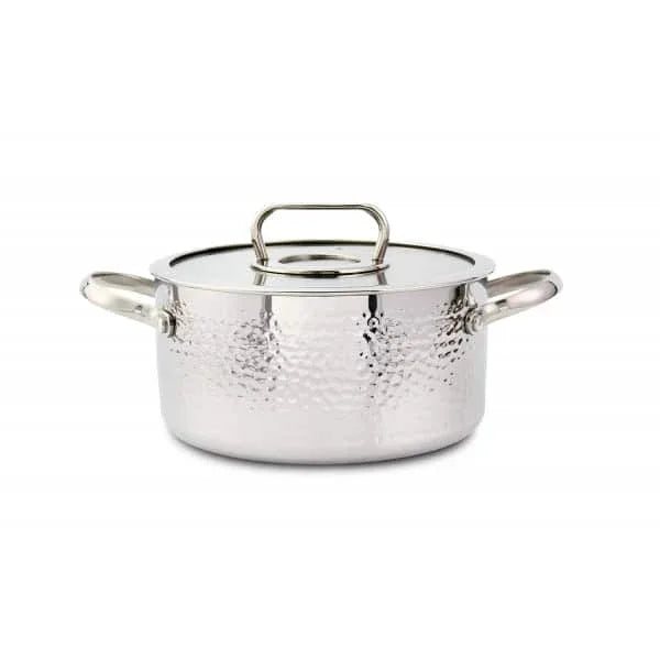 Oala din otel inoxidabil cu capac de sticla, capacitate 4.5L, diametru 24cm ZILAN / ZLN 1320