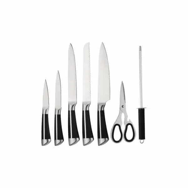 Set cutite 8 piese din otel inoxidabil, cu suport  ZILAN / ZLN 1634
