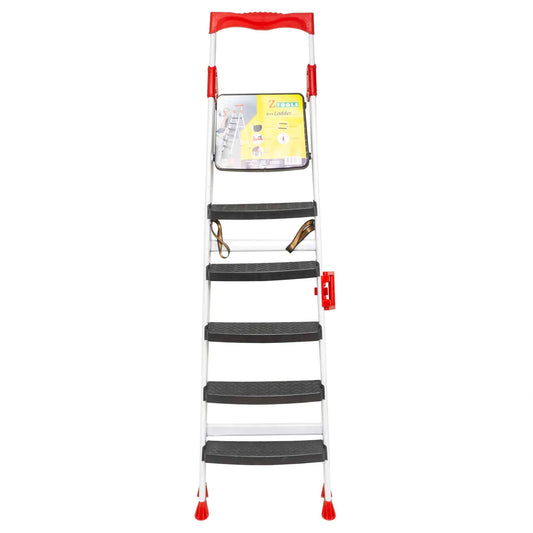 Scara metalica 5 trepte plus platforma, alb Z-TOOLS / ZLN 1666