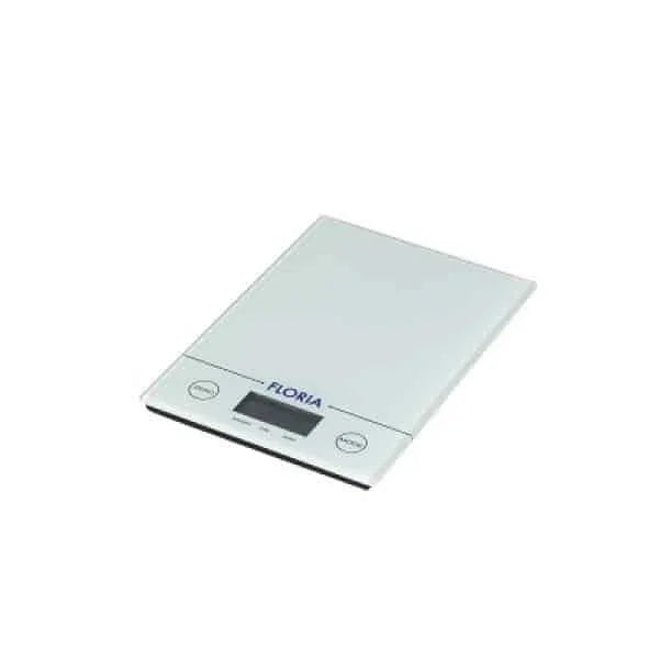Cantar bucatarie digital, din sticla, 5kg, alb FLORIA / ZLN 1685