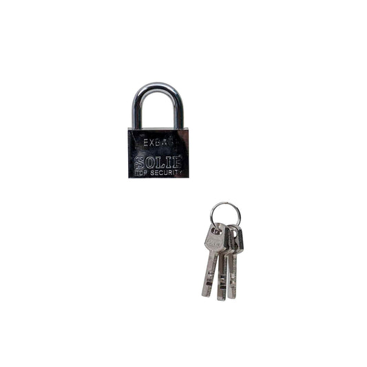 Lacat patrat cromat 40mm, cu 3chei Z-TOOLS / ZLN 1779