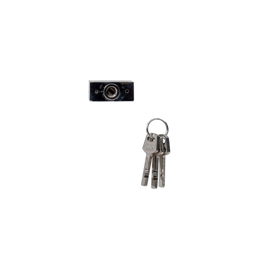 Lacat patrat cromat 40mm, cu 3chei Z-TOOLS / ZLN 1779