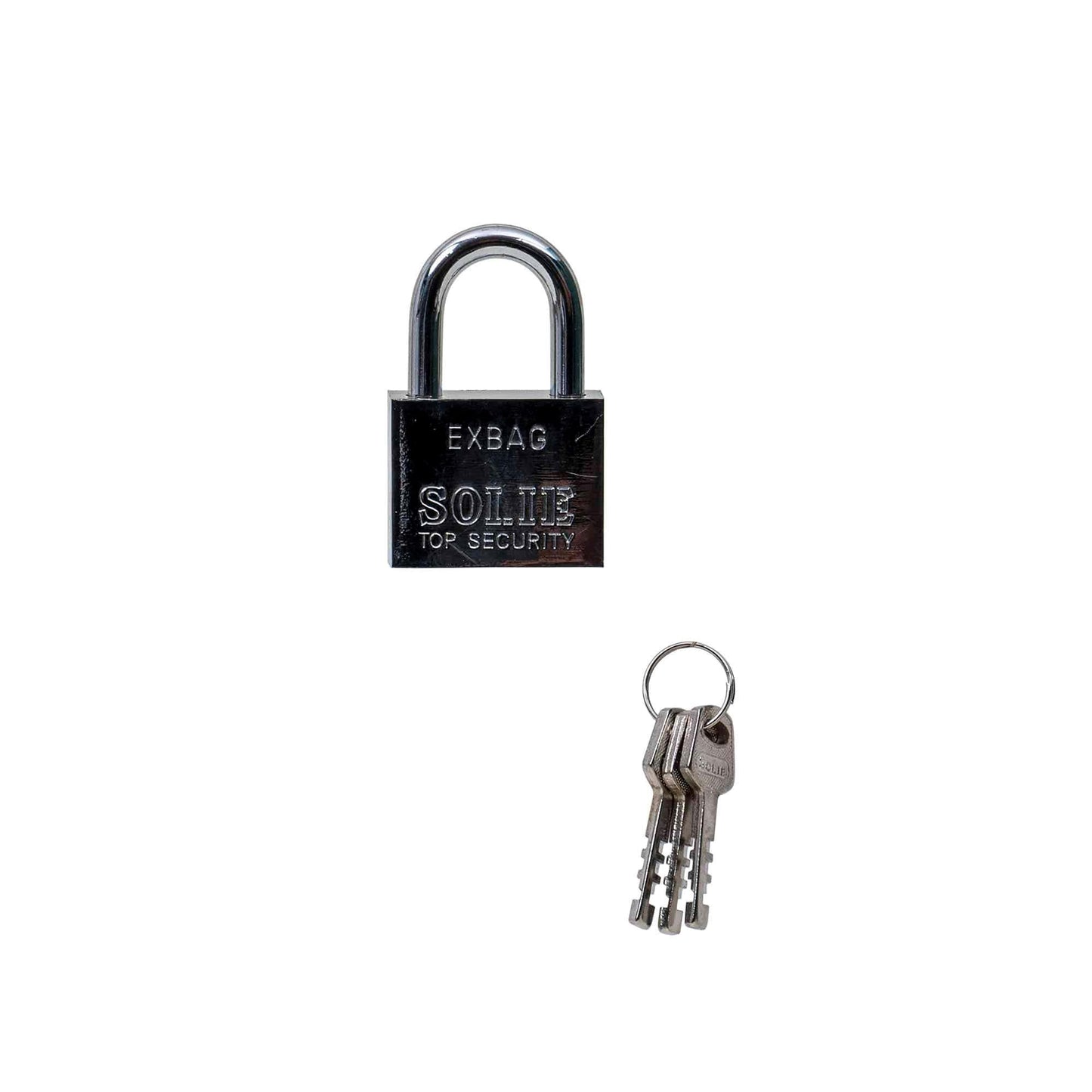 Lacat patrat cromat 50mm, cu 3chei Z-TOOLS / ZLN 1786
