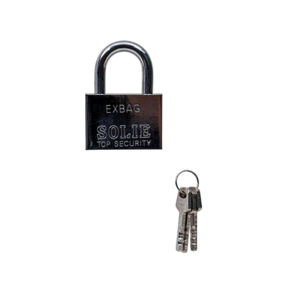 Lacat patrat cromat 60mm, cu 3chei Z-TOOLS / ZLN 1793