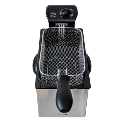 Friteuza din inox, putere 2180W, capacitate 3L, termostat reglabil / ZLN 1819