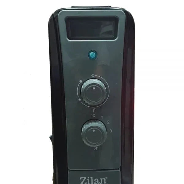 Calorifer electric cu ulei, termostat reglabil, putere 2500W, 11 elementi, negru / ZLN 1963