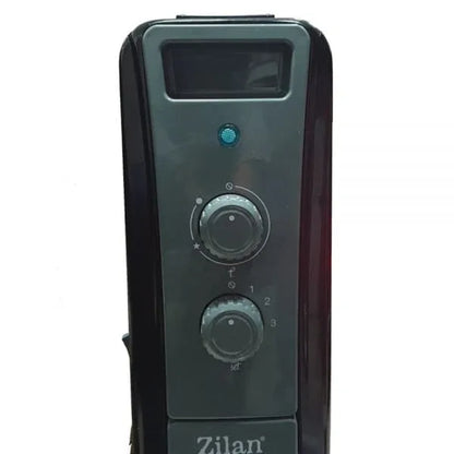 Calorifer electric cu ulei, termostat reglabil, putere 2500W, 11 elementi, negru / ZLN 1963