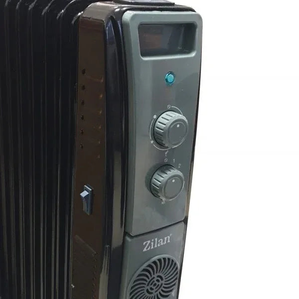 Calorifer electric cu ulei, termostat reglabil, putere 2500W, 11 elementi, negru / ZLN 1963