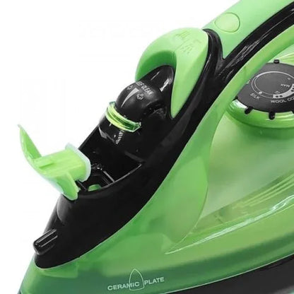 Fier de calcat talpa ceramica, putere 2200W, calcare cu aburi si uscata, functie autocuratare, verde / ZLN 2189