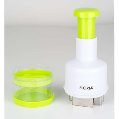Tocator manual pentru ceapa, 23x9cm, alb-verde / ZLN 2614