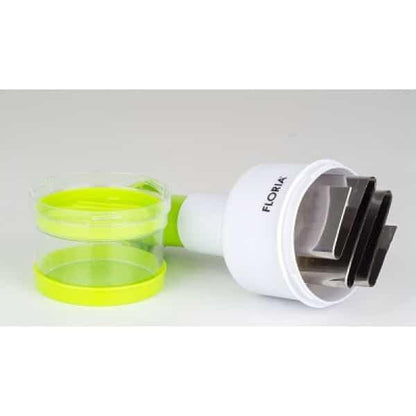 Tocator manual pentru ceapa, 23x9cm, alb-verde / ZLN 2614