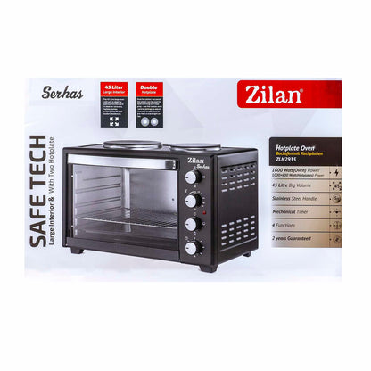 Cuptor electric cu plita Serhas, capacitate 45 l, putere 1600 W, timer / ZLN 2935