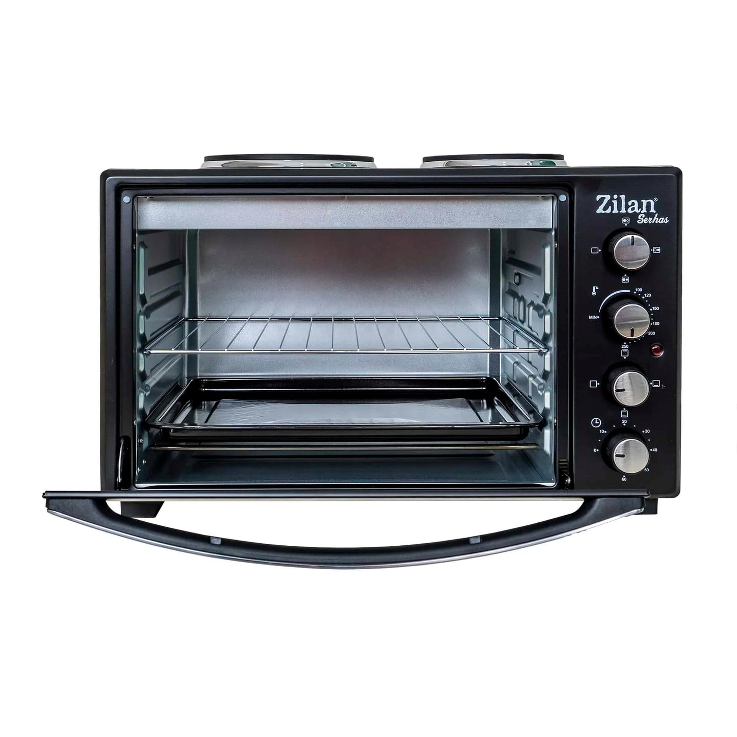 Cuptor electric cu plita Serhas, capacitate 45 l, putere 1600 W, timer / ZLN 2935