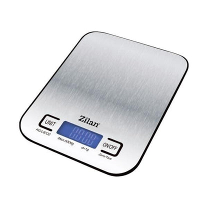 Cantar de bucatarie digital din inox, ecran LED, maxim 5 kg, inchidere automata / ZLN 2984