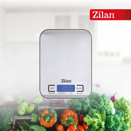 Cantar de bucatarie digital din inox, ecran LED, maxim 5 kg, inchidere automata / ZLN 2984