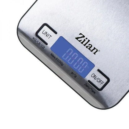 Cantar de bucatarie digital din inox, ecran LED, maxim 5 kg, inchidere automata / ZLN 2984