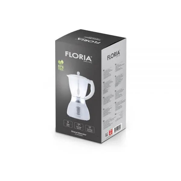 Blender de masa, putere 300W, capacitate 1.5L, 3 viteze, functie pulss, alb FLORIA / ZLN 3081