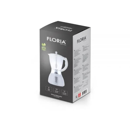 Blender de masa, putere 300W, capacitate 1.5L, 3 viteze, functie pulss, alb FLORIA / ZLN 3081