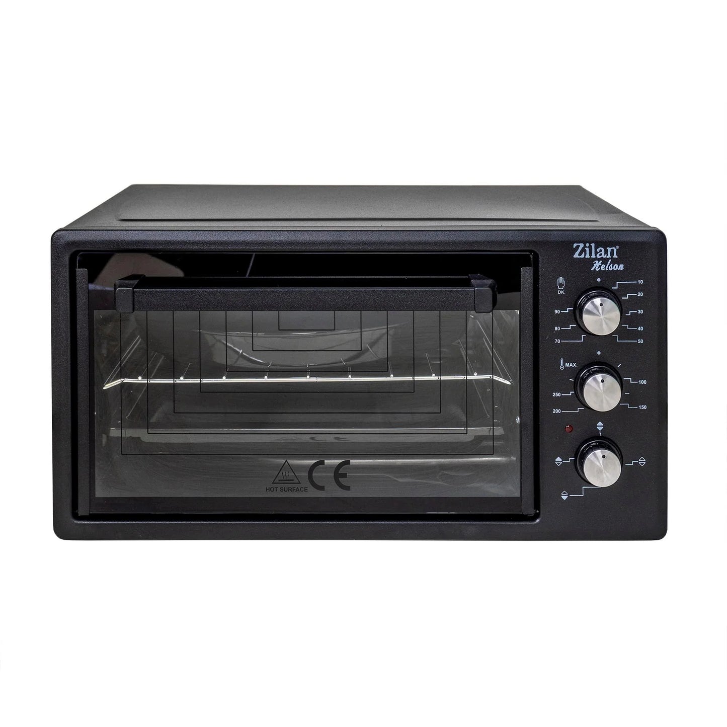 Cuptor electric, putere 1500W, capacitate 45L, timer 90 min, temperatura maxima 300 grade, 2 tavi incluse, negru / ZLN 3130_N