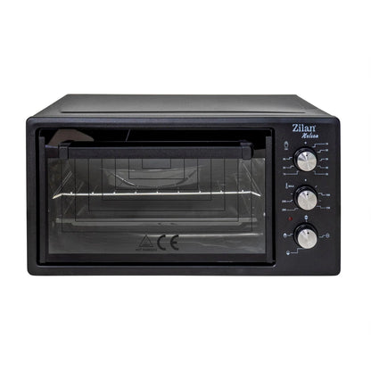 Cuptor electric, putere 1500W, capacitate 45L, timer 90 min, temperatura maxima 300 grade, 2 tavi incluse, negru / ZLN 3130_N