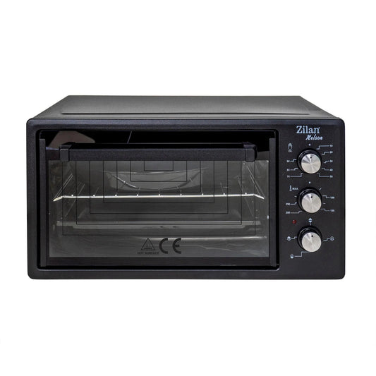 Cuptor electric, putere 1500W, capacitate 45L, timer 90 min, temperatura maxima 300 grade, 2 tavi incluse, negru / ZLN 3130_N