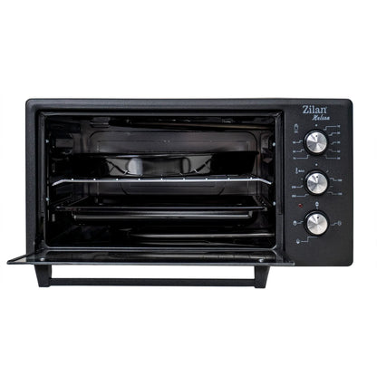 Cuptor electric, putere 1500W, capacitate 45L, timer 90 min, temperatura maxima 300 grade, 2 tavi incluse, negru / ZLN 3130_N