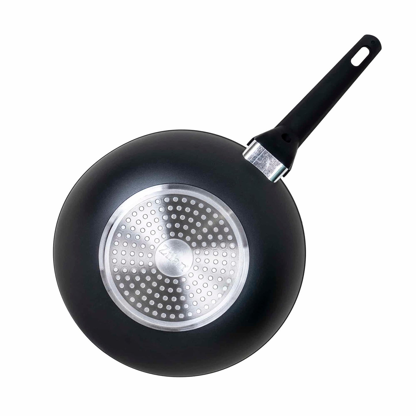 Tigaie wok, diametru 28 cm, adancime 9 cm, material aluminiu, interior granit, maner soft touch / ZLN 3345