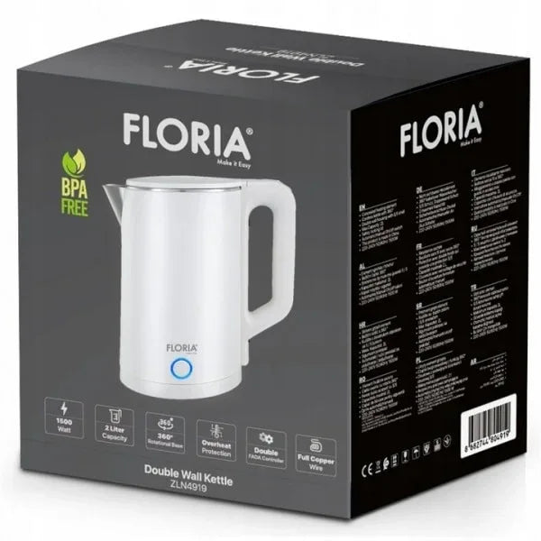 Fierbator electric, capacitate 2l, putere 1500W, Floria / ZLN 4920