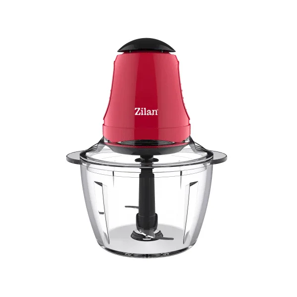 Mini tocator, putere 200W, capacitate 1L, vas din sticla, rosu / ZLN 5619