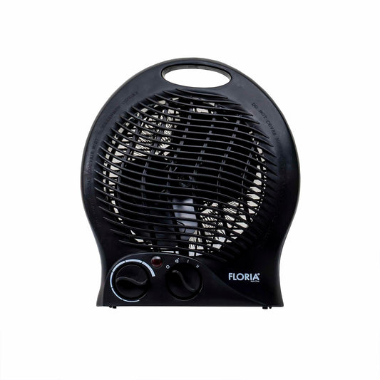 Aeroterma neagra cu 2 nivele de putere 1000/2000w, termostat reglabil / ZLN 6172